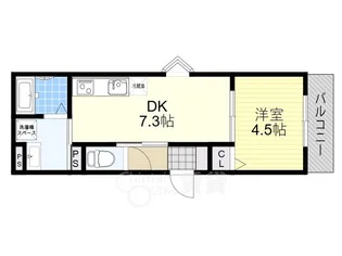 ART KISHIBE NORTH【3階】の間取り