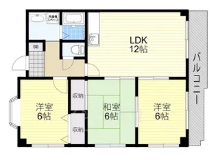 マーコート【3階】の間取り