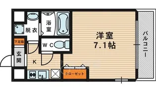 レークス大阪城EAST【8階】の間取り