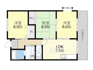 3LDKの間取り画像