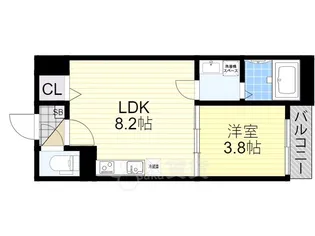 MAXIV CITY大阪吹田【4階】の間取り