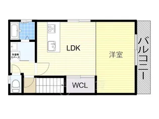 大阪府大阪市淀川区西中島2丁目【テラスハウス】の間取り