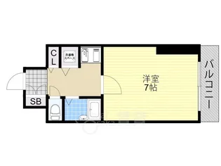 リーガル塚本7【6階】の間取り