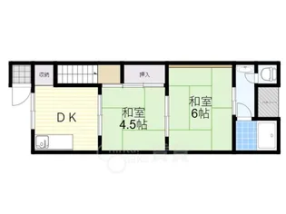 西畑ハイツ【2階】の間取り