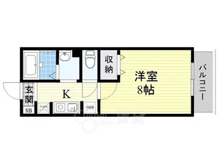 大阪府茨木市駅前2丁目【マンション】の間取り