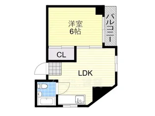 大阪府大阪市東淀川区東中島1丁目【マンション】の間取り