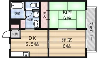 ボナール柴原【2階】の間取り