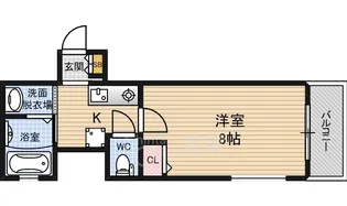 ル・プルミエ・シャピトゥル福島【11階】の間取り