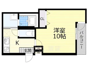 フジパレス豊中曽根2番館【3階】の間取り