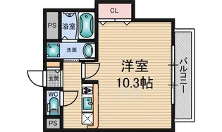 大阪府大阪市東淀川区小松2丁目【マンション】の間取り