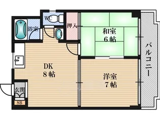 サンシャイン三津屋【2階】の間取り