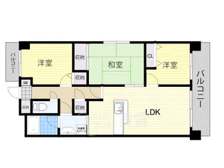 パセオ南茨木【2階】の間取り
