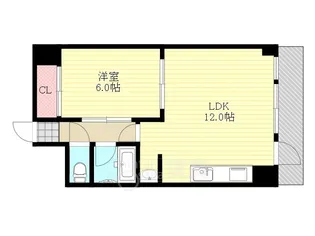 チサンマンション第2新大阪【4階】の間取り