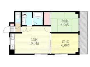 大阪府大阪市淀川区十三東4丁目【マンション】の間取り