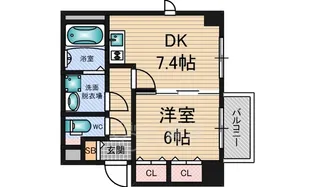 大阪府大阪市淀川区西中島7丁目【マンション】の間取り