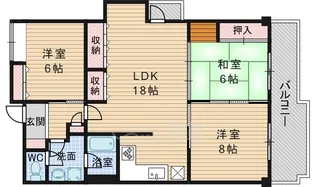 ベラディール1【3階】の間取り