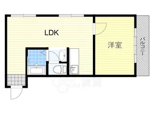 アネックス新大阪【9階】の間取り