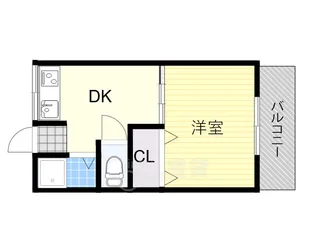 コーポ角野【2階】の間取り