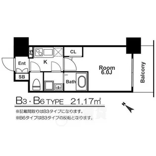 エスリード福島グレイス【6階】の間取り
