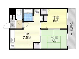 大阪府豊中市中桜塚1丁目【マンション】の間取り