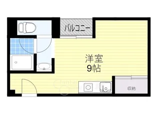 タウンハウス服部天神【2階】の間取り