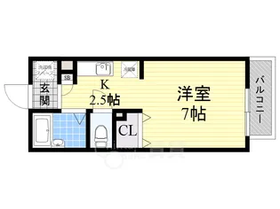 パセオ・グリーンヒルズ【2階】の間取り