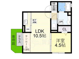 大阪府茨木市橋の内1丁目【アパート】の間取り