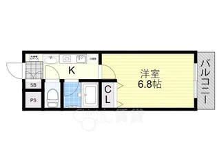 ソレイユ東奈良【3階】の間取り