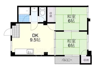 第2清涼マンション【3階】の間取り