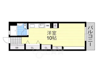 大阪府茨木市西駅前町【マンション】の間取り