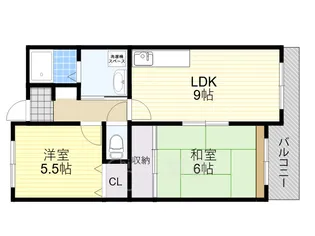 メゾン・ド・プラス豊中【2階】の間取り