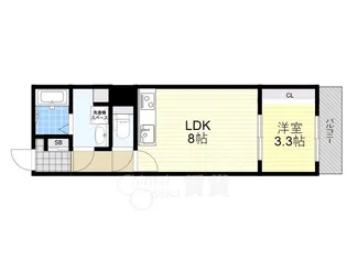 大阪府大阪市東淀川区淡路5丁目【アパート】の間取り