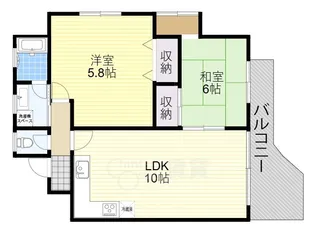 大阪府豊中市刀根山元町【マンション】の間取り