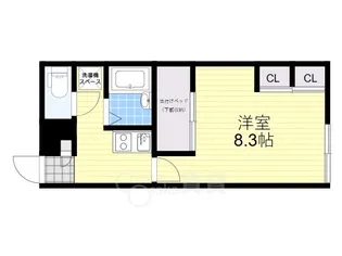 大阪府茨木市学園南町【アパート】の間取り