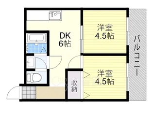 メゾン別府【1階】の間取り