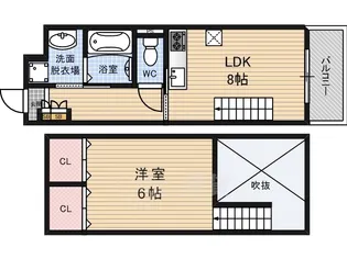 1LDKの間取り画像