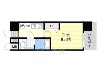 大阪府大阪市西淀川区野里2丁目【マンション】の間取り