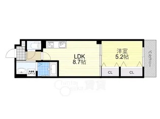 クリエオーレ正雀2【2階】の間取り