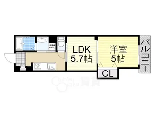 クリエオーレ豊島南【3階】の間取り