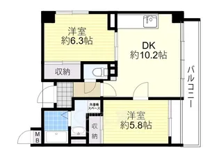 IHARAマンション【1階】の間取り