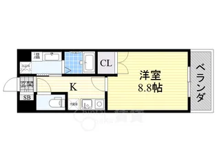 ルーセントパークショア【3階】の間取り