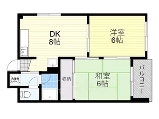 瑞光ハイツ【3階】の間取り
