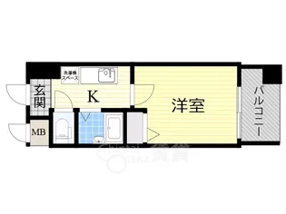 ホープシティ天神橋【4階】の間取り