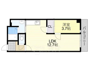 大阪府大阪市淀川区十三東1丁目【マンション】の間取り