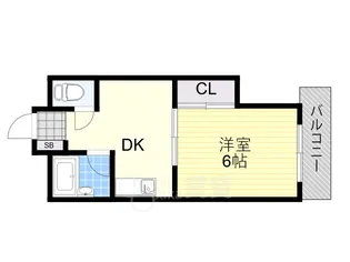 ピュアライフ福町【5階】の間取り