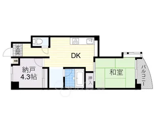シャトー柴原【4階】の間取り