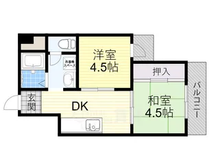アローハイツ【5階】の間取り