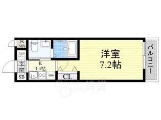 大阪府大阪市西淀川区歌島1丁目【アパート】の間取り