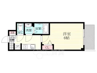 大阪府大阪市淀川区西中島1丁目【マンション】の間取り