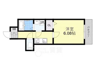 1Kの間取り画像